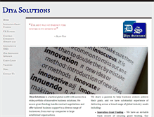 Tablet Screenshot of diya-solutions.com
